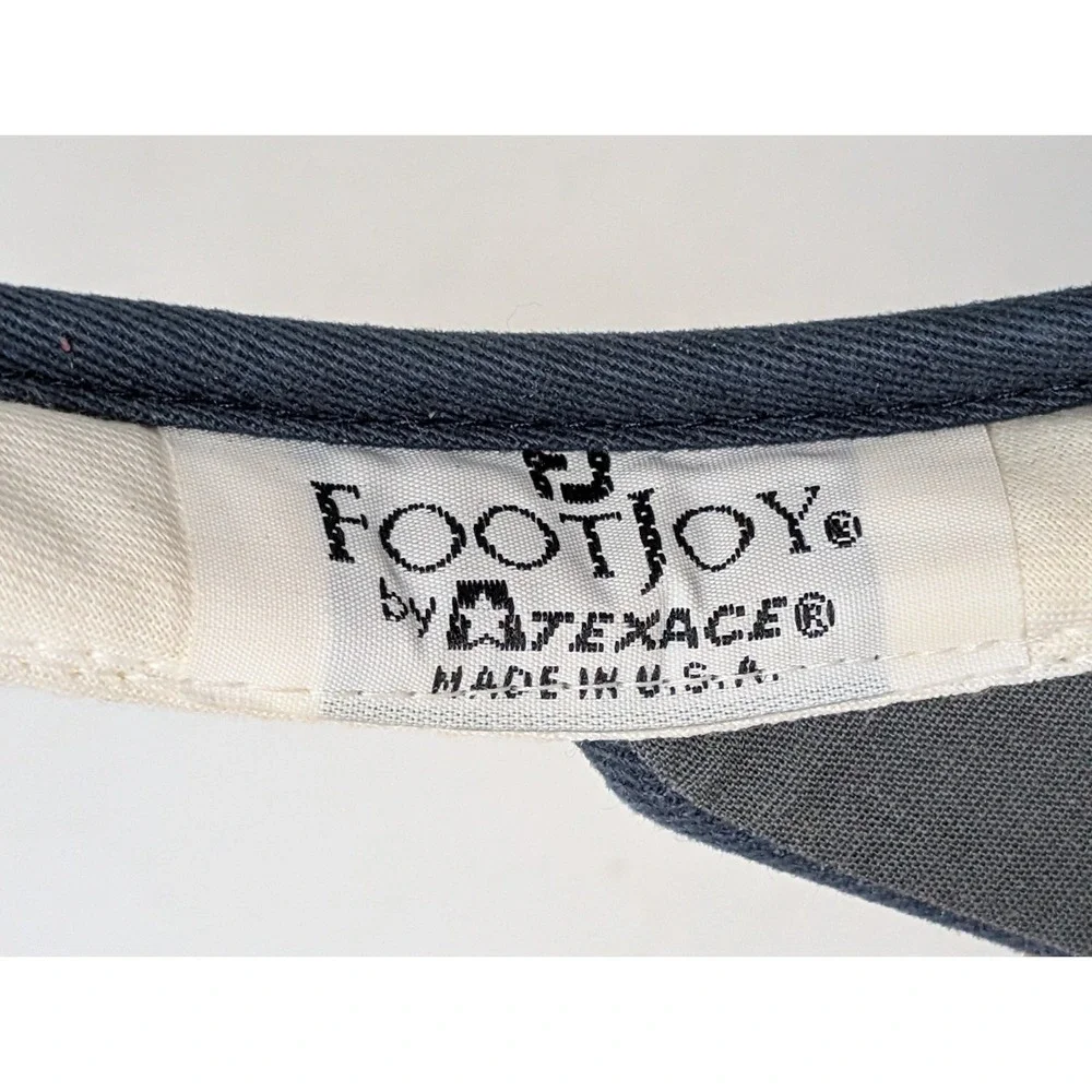 FootJoy Texace Vintage Visor Golf Hat‎ 80s 90s Made In USA Blue